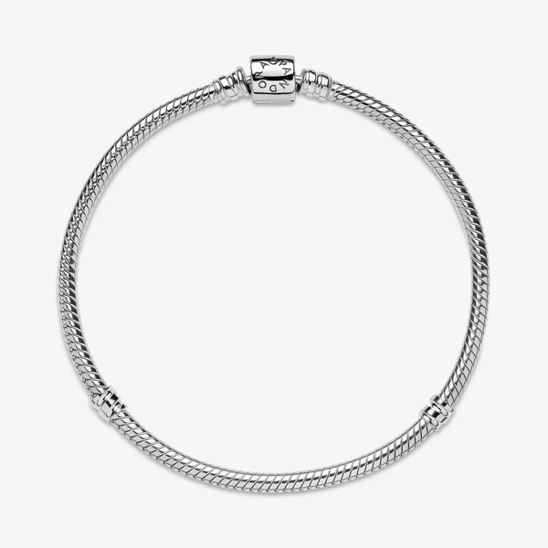 Βραχιόλι Pandora Moments Bracelet | Ασήμι 925 | Αλυσίδα-φίδι | Κυλινδρικό κούμπωμα - Silver