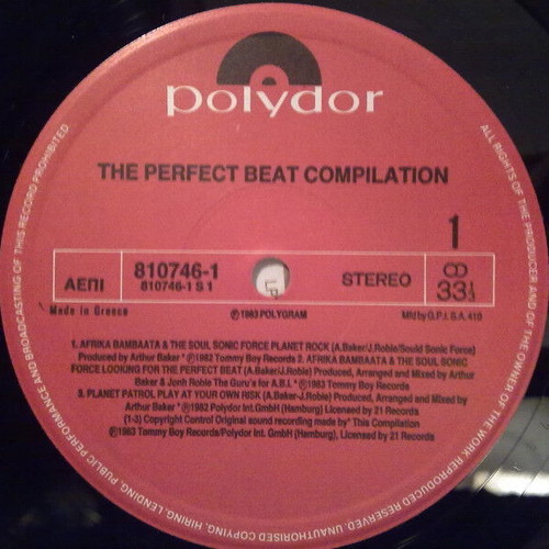 The Perfect Beat vinyl record used, electronic genre