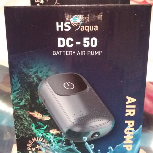 HS Aqua Air Pump DC-50 battery rechargeable air pump used