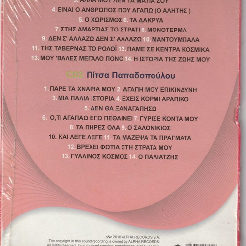 Poly Panou Pitsa Papadopoulou 2CD new, laiko