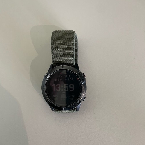 Garmin Fenix 6X Pro 51mm used waterproof smartwatch with heart rate monitor