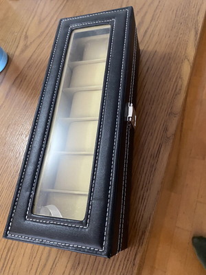 Leather watch case for 6 watches new