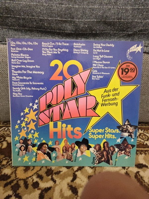 Vinyl record used, German hits of the era
