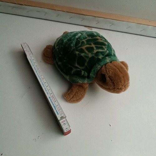 Plush turtle used