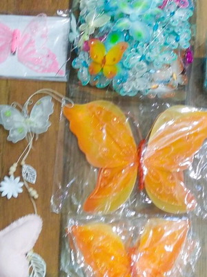 Decorative butterflies new, over 100 pieces