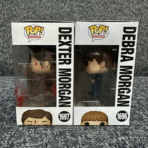 Funko Pop Dexter Morgan and Debra Morgan vinyl figures