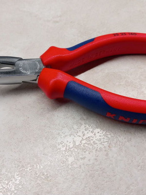 KNIPEX Needle-Nose Pliers with Semi-Round Jaws and Side Cutter new