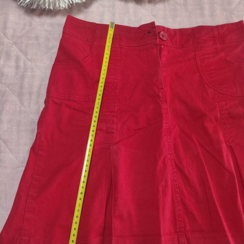 Skirt red used, size XL 42 14