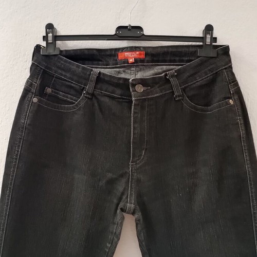 Black denim pants, size 40