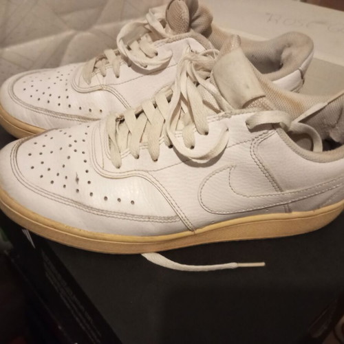 Nike men's shoes used, white, size 42