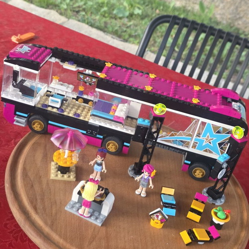 LEGO Friends Pop Star Tour Bus 41106 used, 682 pieces, 3 exclusive figures