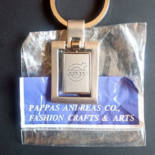 Vintage Volvo spinning keychain, New Old Stock, heavy metal 37g