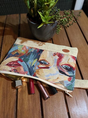 Handmade women's toiletry bag new