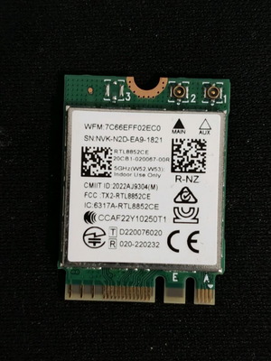 Realtek WiFi 6 & Bluetooth Module M.2 RTL8852CE like new