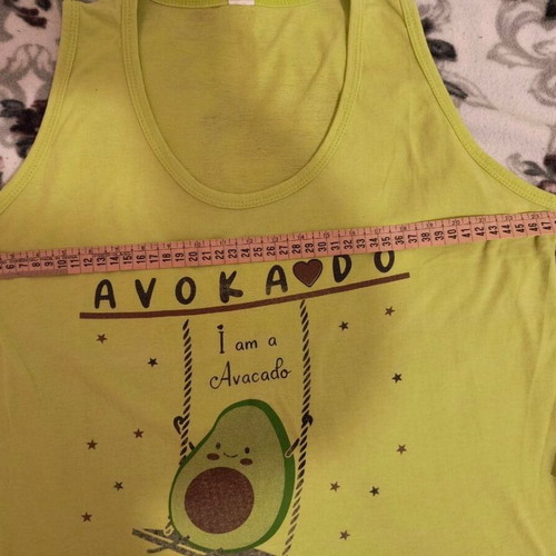 Women's pajama top used, cotton, green, size L/M
