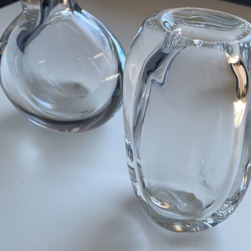 Kosta Boda vases used, Raindrop and Opus collection