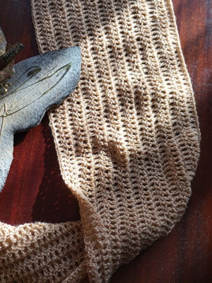 Handmade gold scarf new with subtle shine