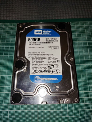 Σκληρός δίσκος Western Digital 500GB WD5000AAKS μεταχειρισμένος