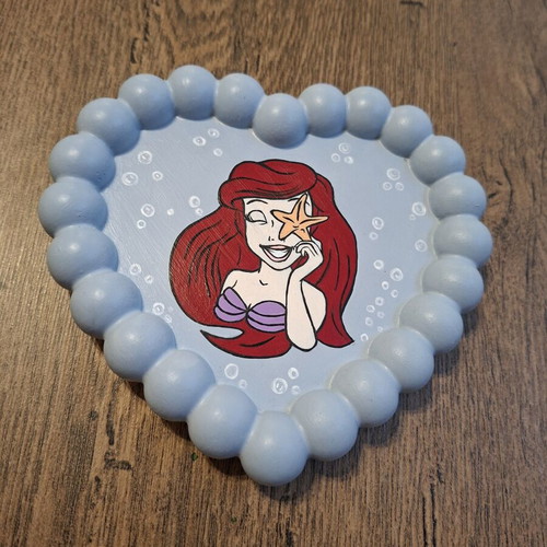 Handpainted plaster tray with acrylic colors