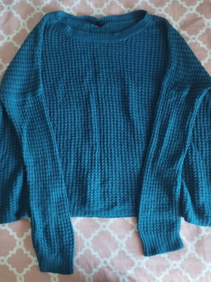 Amisu blue wool sweater like new, size Large