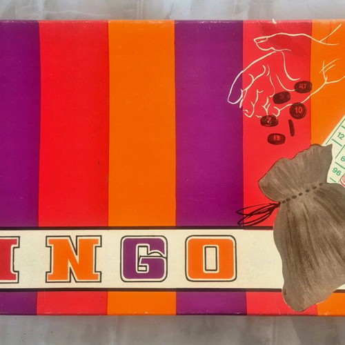 Bingo board game used from 79 decade Greek made