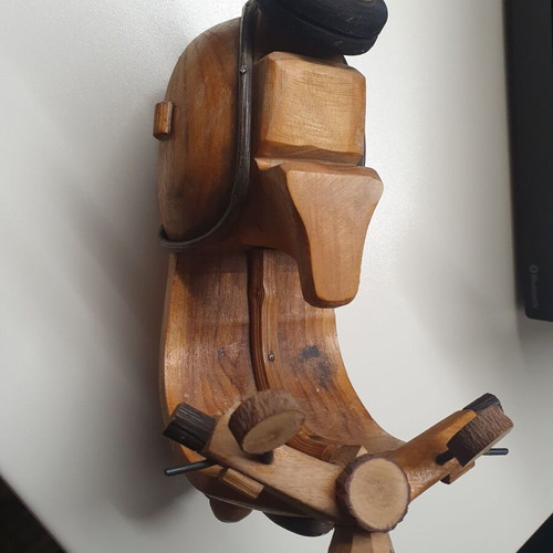 Vespa retro wooden decorative handmade new