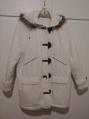 Λευκό μπουφάν Mat Fashion μεταχειρισμένο, νούμερο 2 (XL)