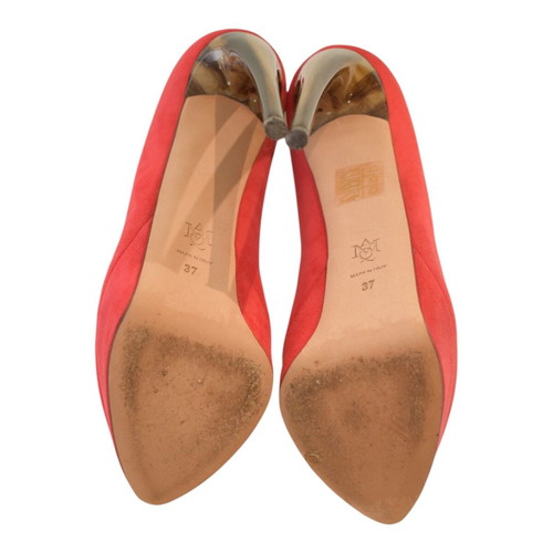 Alexander McQueen coral suede platform pumps EU 37 used