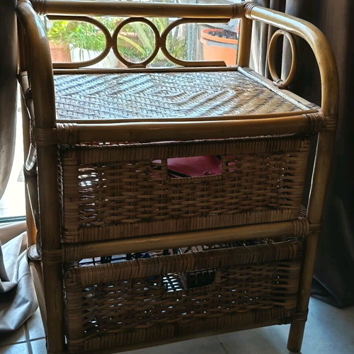 Nightstand real bamboo like new
