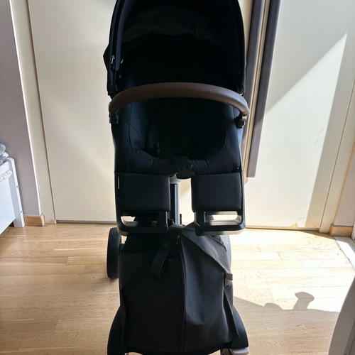 triple wagon stroller Baby Trend Quest PLUS 3-in-1 in Dash Black child strollers MINI BACKPACK - NUUK Option:Carbon with Chestnut Leather car seat booster