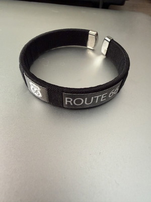 Route 66 bracelet new, black and gray