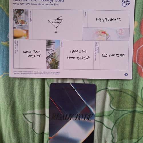 Twice album postcard and pre order benefit like new