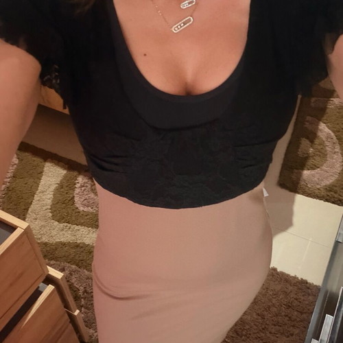 Midi dress Zic Zac like new, size M, black and beige
