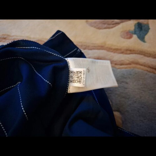 Adidas fabric pants dark blue with stripes, new, size 36