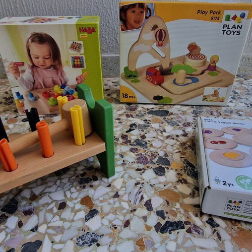 Wooden educational toys pack like new with packaging