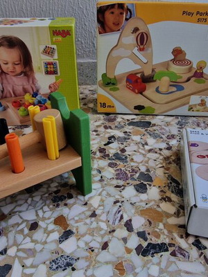 Wooden educational toys pack like new with packaging