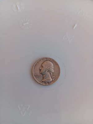 American dollar coin 1953 used