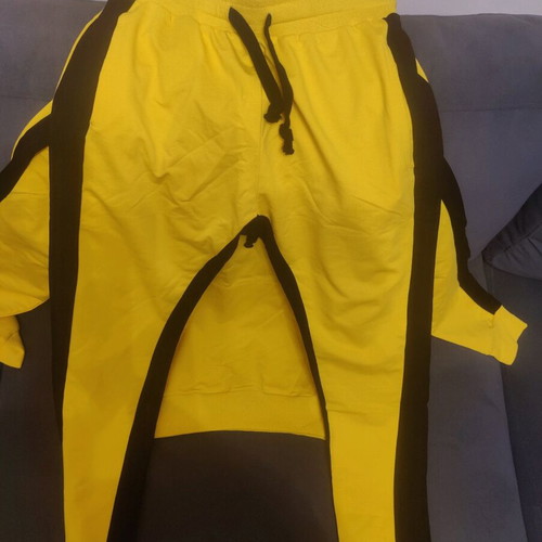 Yellow tracksuit like new, size Large