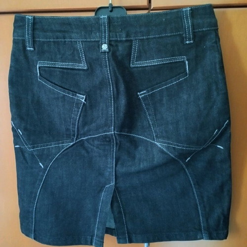 Linea Tesini women's denim skirt size 34 like new, dark blue