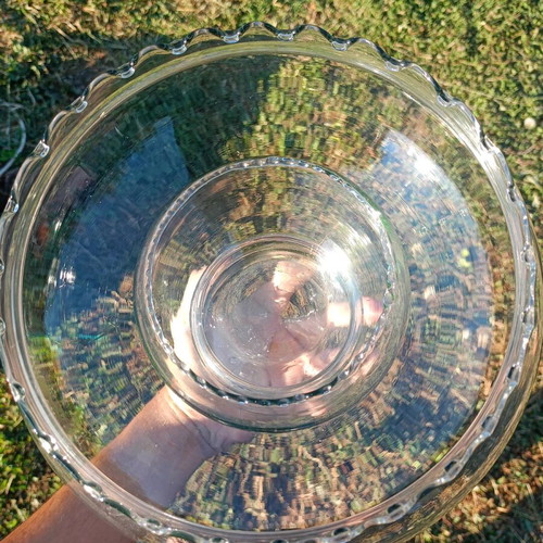 Decorative glass bowl vase vintage like new