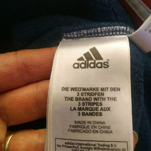 Adidas kids sweatshirt used, vintage, blue and red, 2 years old
