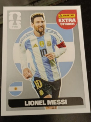 Silver Lionel Messi World Cup 2026 Extra Sticker new