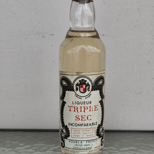 Triple Sec Bourla Frères rare, new, Thessaloniki 1960s