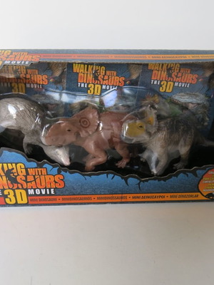 Walking with Dinosaurs the 3D Movie Mini Dinosaur Trio sealed