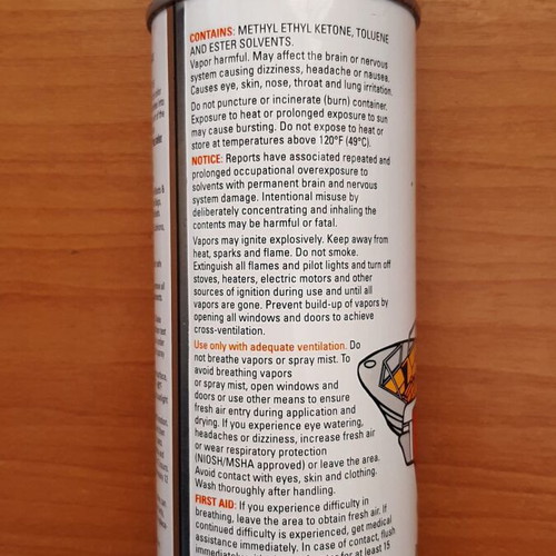 Mar-Hyde Vinyl spray paint gloss black new