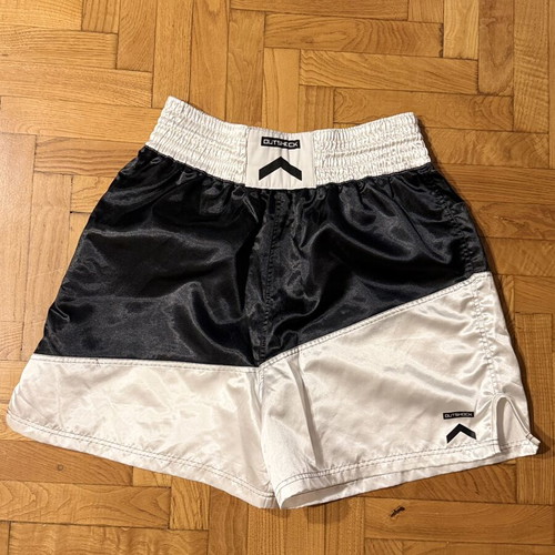 Boxing shorts satin black and white size S like new