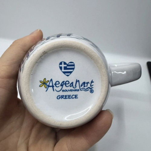 Santorini mug used commemorative
