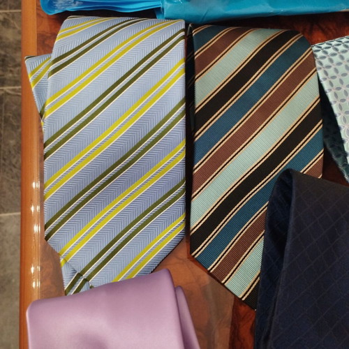 Ties pack of 6 like new, multicolored, mostly silk