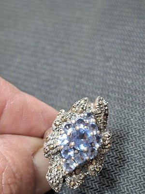 Silver ring with 925 stamp, new, adjustable size