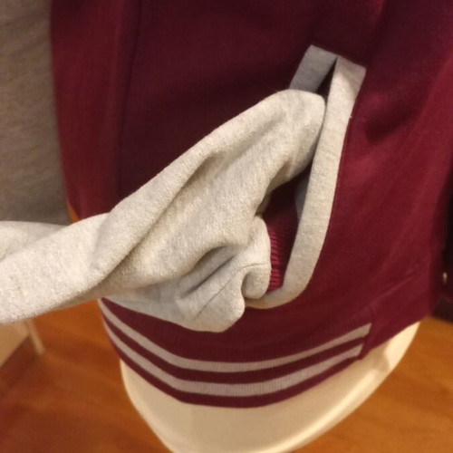 College jacket like new with fleece lining, XS wide fit